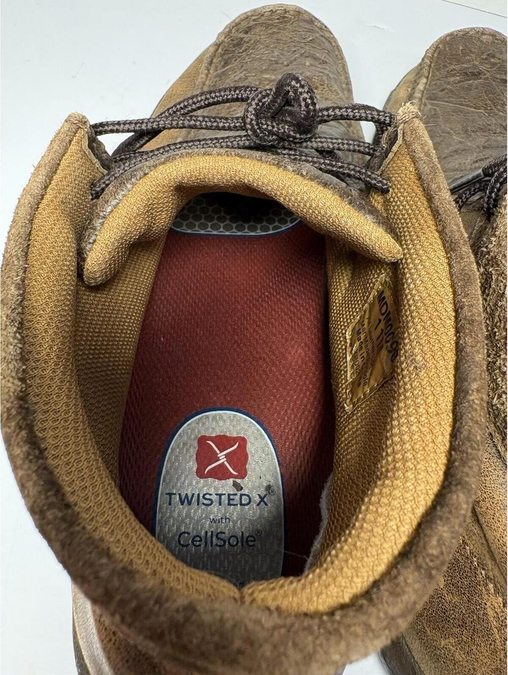 Men's Twisted X Chocolate Chukka Driving Moccasins Size 11M - Picture 10 of 12